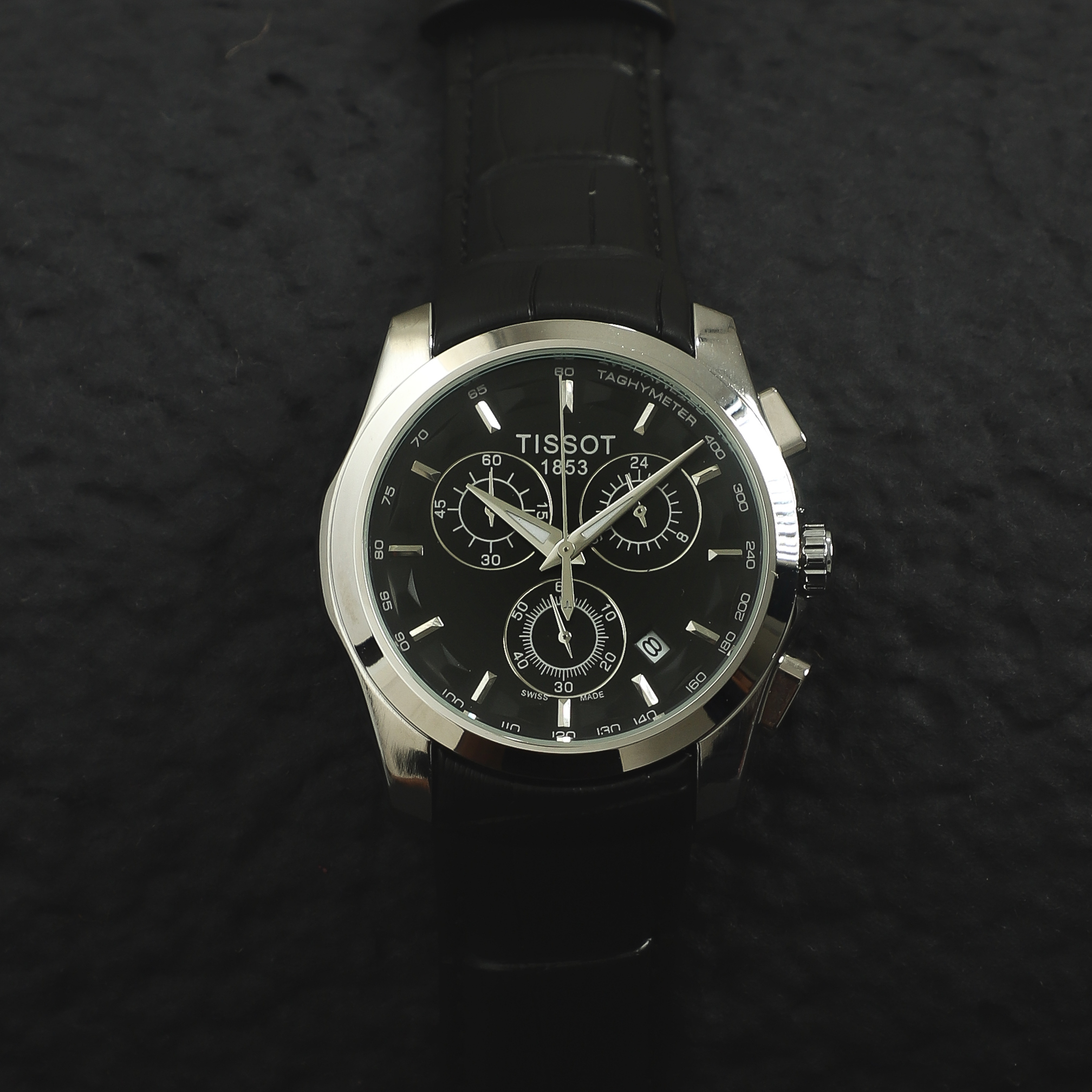 Tissot 1853 hot sale chronograph black