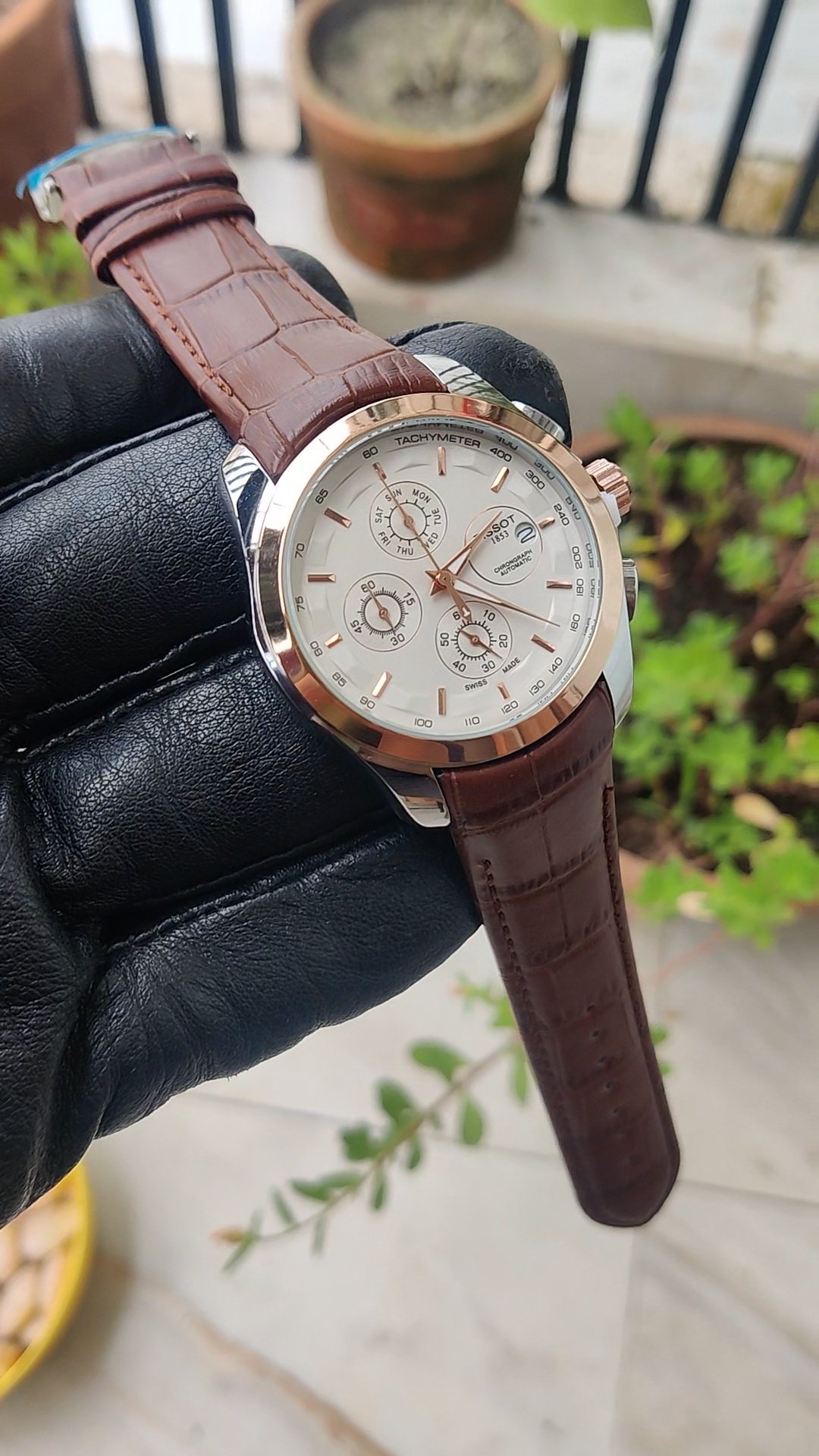 Tissot 1853 hot sale leather strap